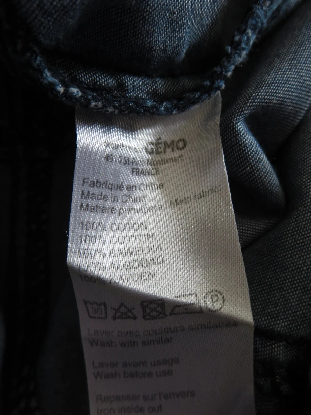 Robe en jean sans manches GART  – T. 36 – 100 % coton – photo 4